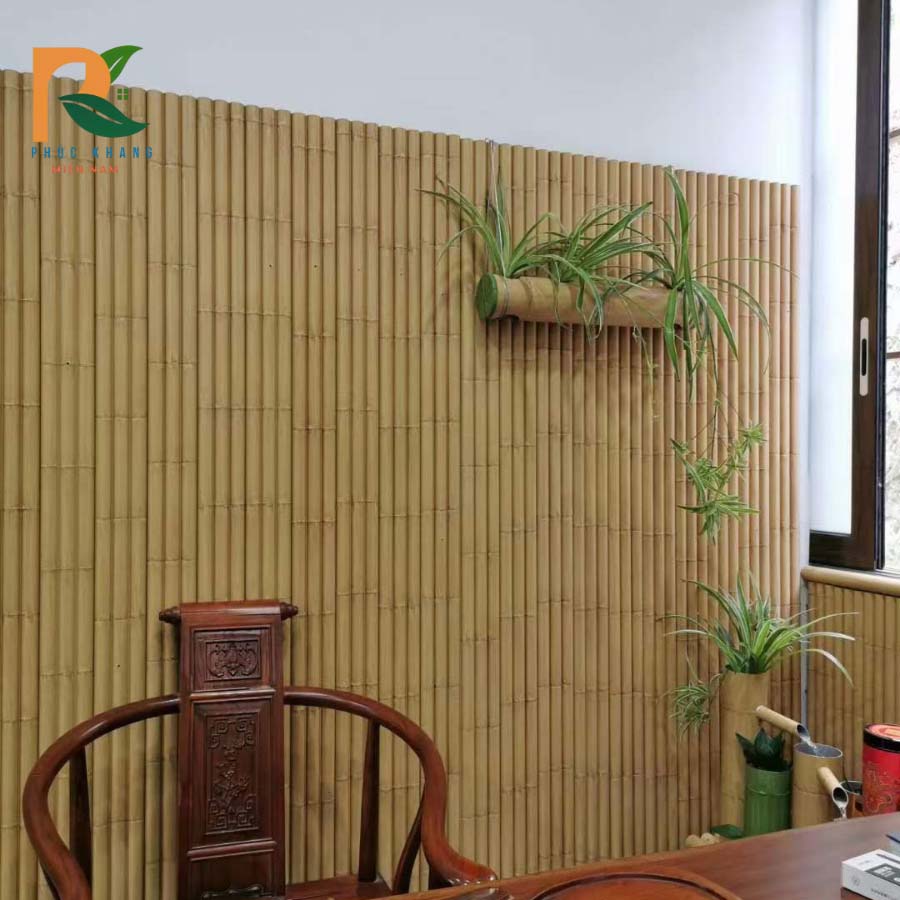 Vách Tre Nhân Tạo Mới Nhất 2025 – Giải Pháp Vách Trang Trí Đẹp, Bền, Dễ Thi Công 1 Vách tre nhân tạo