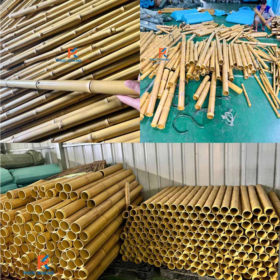Ống Tre Nhân Tạo - 4 Bước Thi Công Hàng Rào Hồ Cá Koi Đơn Giản 5 Tổng kho ống tre nhân tạo Phúc Khang Miền Nam