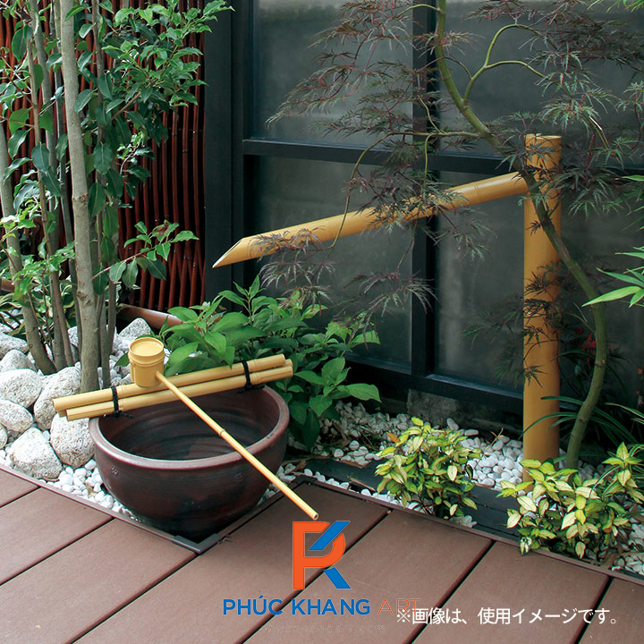 Ống Tre Nhân Tạo 13 Ống tre được sử dụng làm ống nước tiểu cảnh