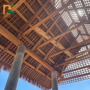 Thi công rơm nhân tạo trên khung