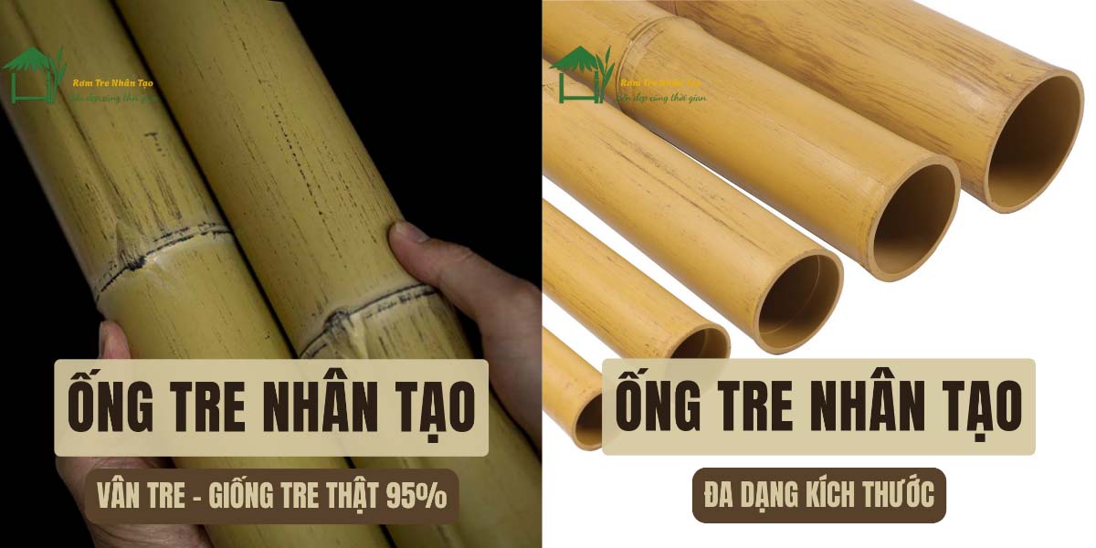 Ống Tre Giả Nhựa Giá Rẻ Nhất 2025 – Có Nên Mua Không? 2 ng tre giả nhựa - giống tre thật đến 95%