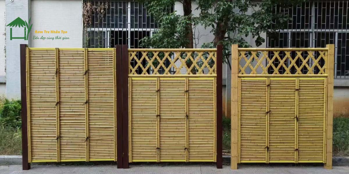 Ống Tre Giả Nhựa Giá Rẻ Nhất 2025 – Có Nên Mua Không? 5 Vách tre decor từ ống tre giả nhự