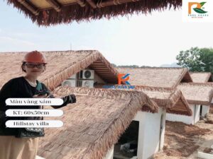 Lợp mái bằng rơm nhân tạo 6.0 mẫu mới
