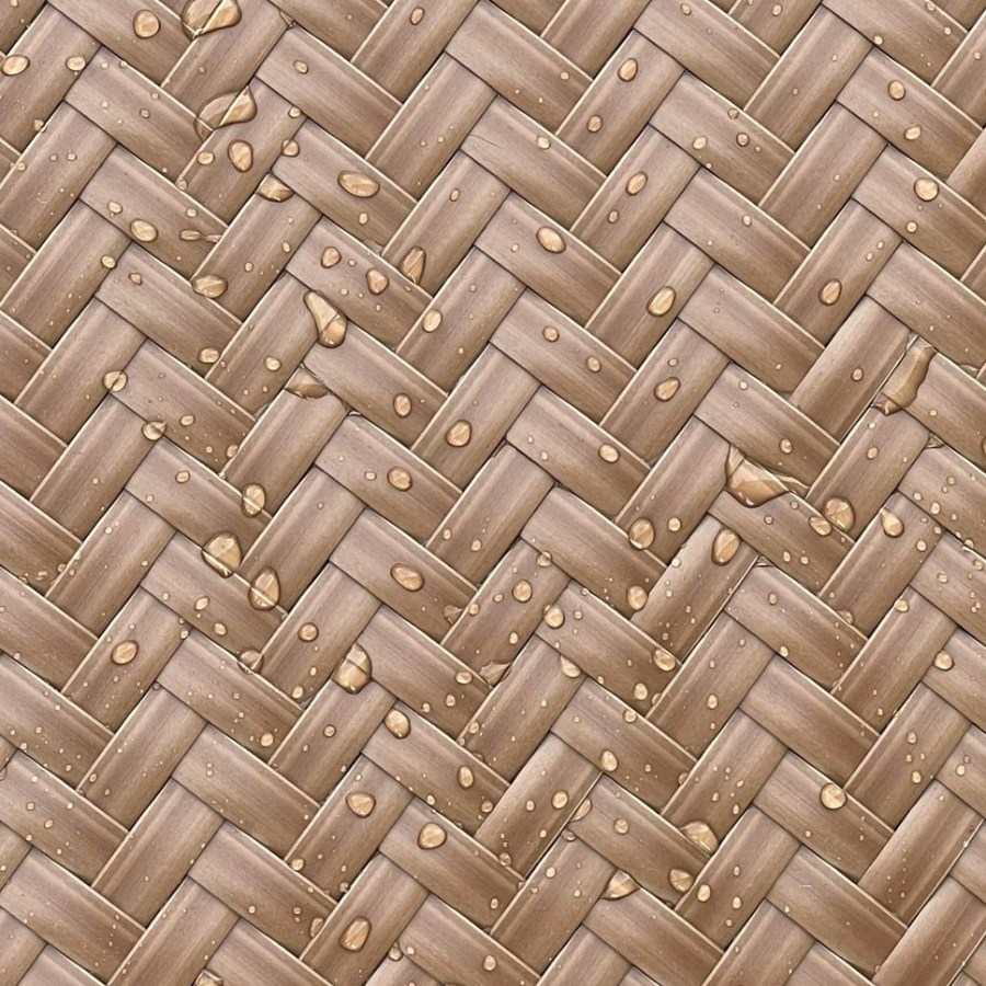 Top 3 Ứng Dụng Mành Tre Nhân Tạo Cho Công Trình Hiện Đại 3 Họa tiết cót ép nhựa chân thực mô phỏng chất liệu tre tự nhiên.