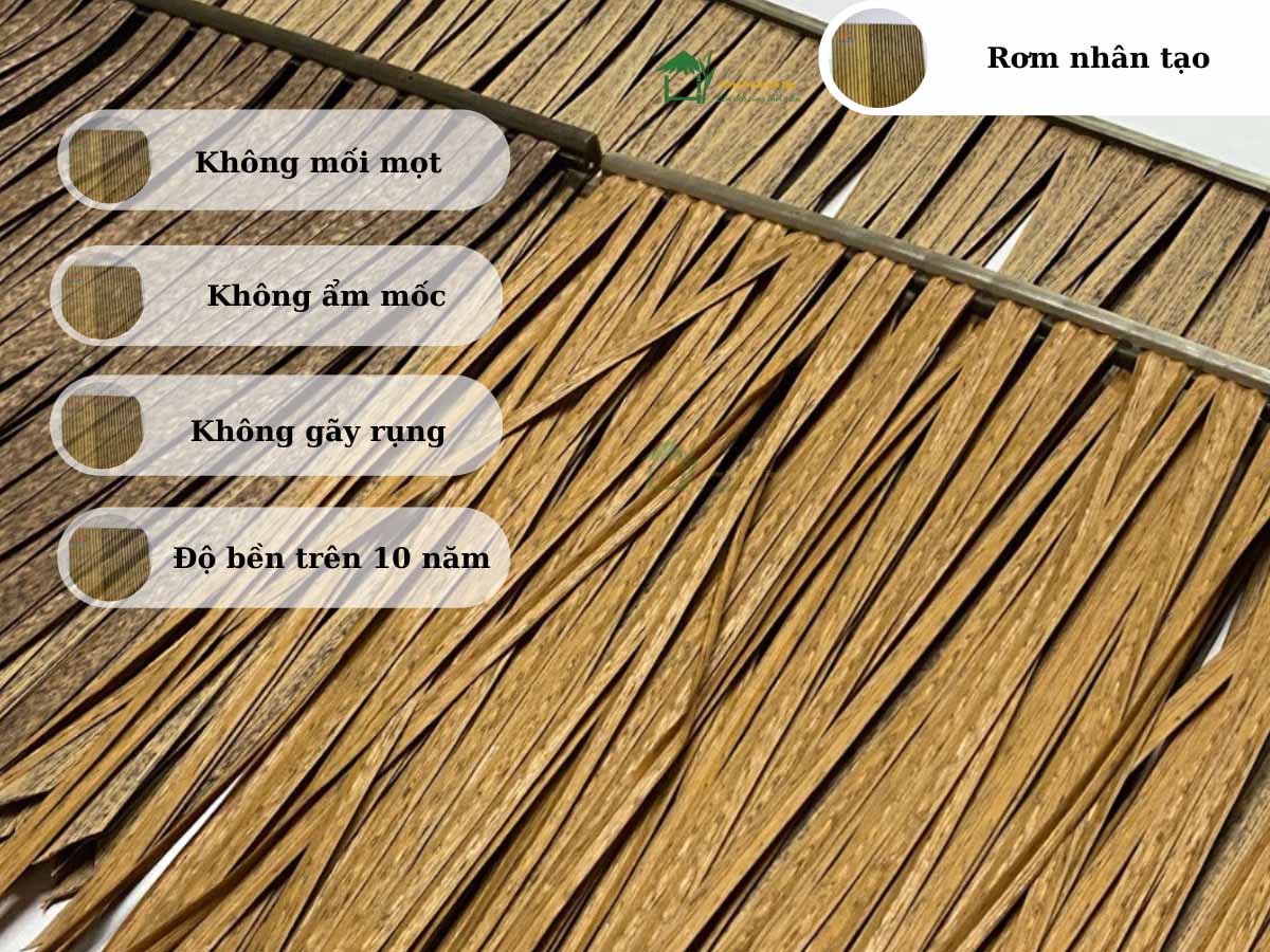 Dự Án Lợp Mái Rơm Nhân Tạo Cho 12 Căn BungaLow - ECO PALMS HOUSE SAPA 2 Mái rơm nhân tạo