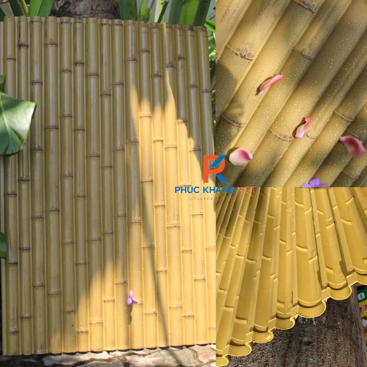 5 Lợi Ích Vượt Trội Của Tre Nhựa So Với Tre Tự Nhiên 2 Tấm tre nhân tạo làm vách ngăn