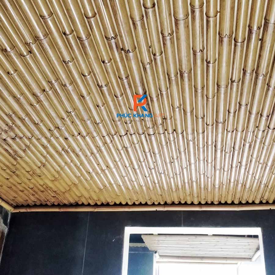 2 Phương Án Thi Công Tấm Tre Nhân Tạo Phổ Biến Hiện Nay 7 Tre nhân tạo làm trần