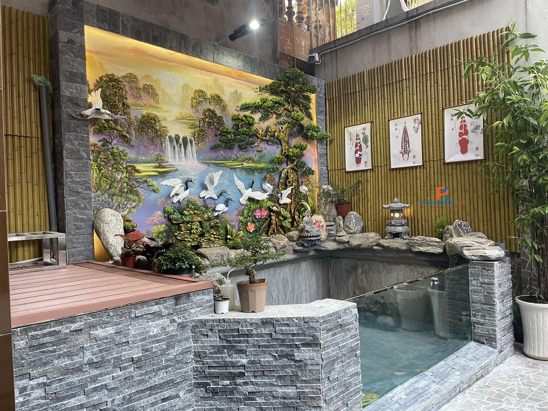 Top 10 Ứng Dụng Của Tấm Ốp Tre Nhân Tạo Trong Thiết Kế Cảnh Quan Kiến Trúc 6 Tấm tre nhân tạo ốp hòn non bộ