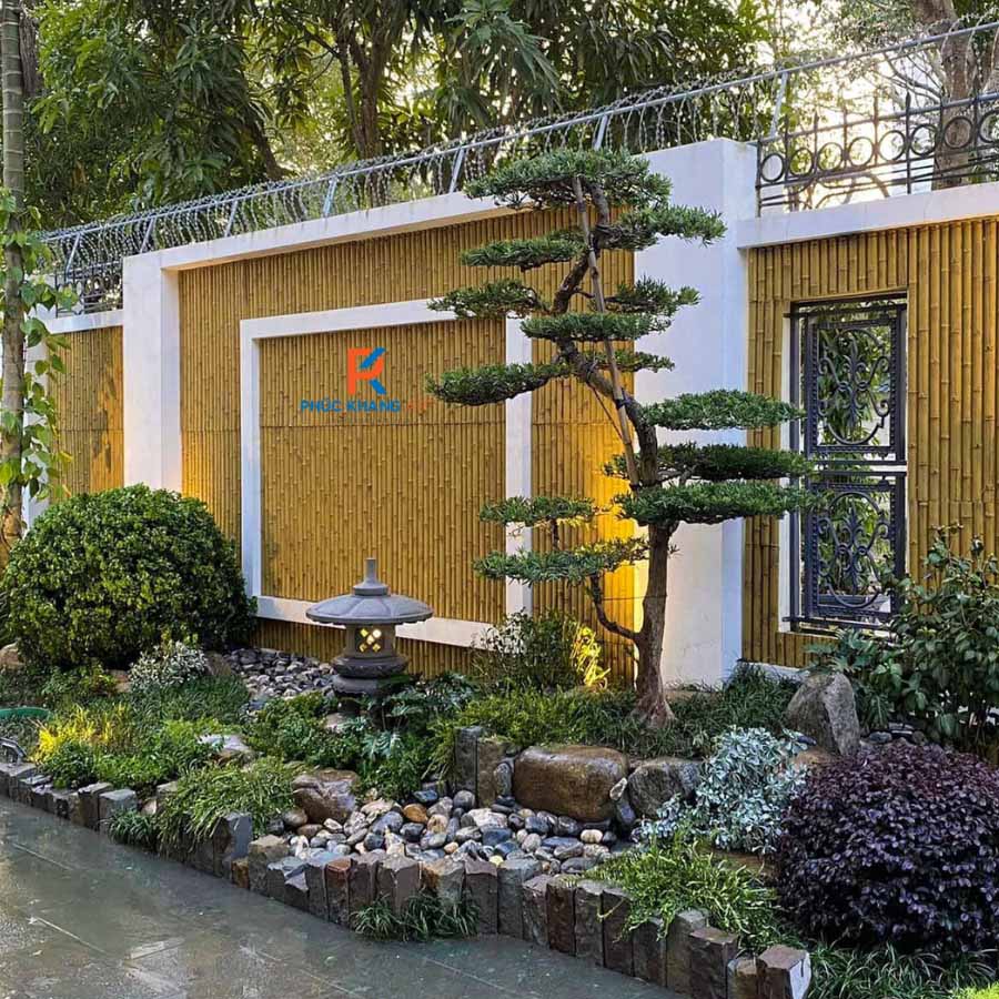 2 Phương Án Thi Công Tấm Tre Nhân Tạo Phổ Biến Hiện Nay 6 Tre nhân tạo trang trí nhà ở
