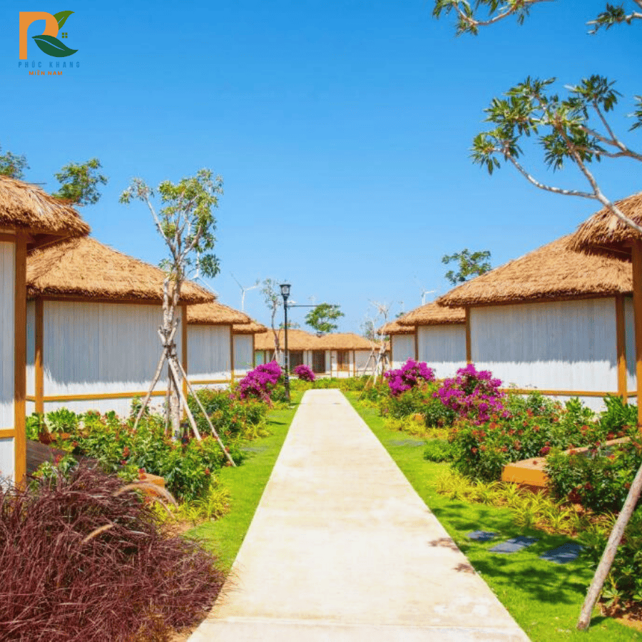Rơm Nhân Tạo Tại Phan Thiết – Giải Pháp Mái Lá Bền Đẹp Cho Khu Du Lịch Biển 2025 1 Mái rơm nhân tạo tại Phan Thiết – bền bỉ, đẹp như mái lá thật.