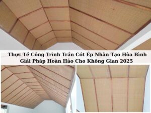 Công trình trần cót ép nhân tạo Hòa Bình