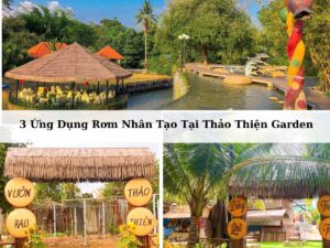 3 ứng dụng rơm nhân tạo Thảo Thiện Garden