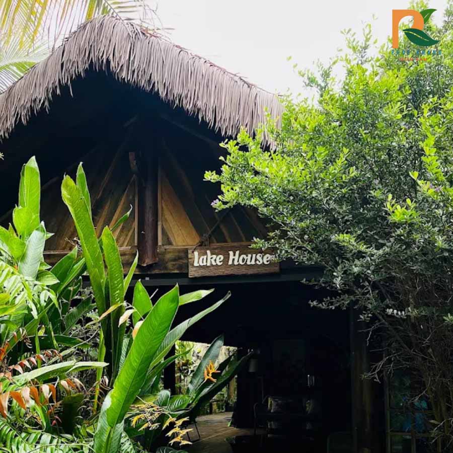 Rơm Nhân Tạo Đăk Lăk - Công Trình Thực Tế Tại Cinéart Laforesta Cafe Buôn Mê Thuột 2025 9 Cận cảnh mái rơm