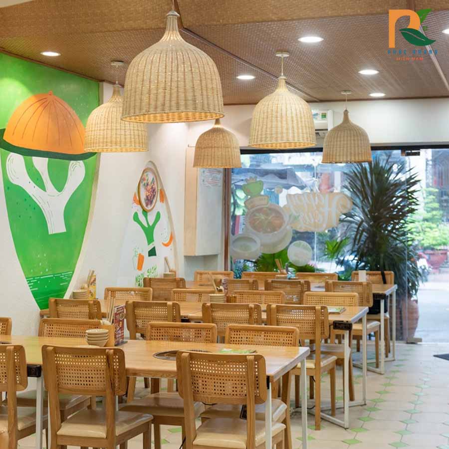 Cót Ép Nhân Tạo Phúc Khang – Công Trình Thực Tế Tại Nhà Hàng Ếch Xanh Quận 3 1 Nhà hàng ếch xanh