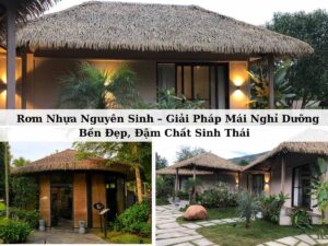 Rơm nhựa nguyên sinh giải pháp nghỉ dưỡng