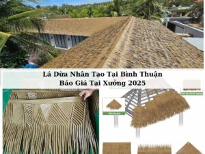 Báo giá lá dừa nhân tạo tại Bình Thuận